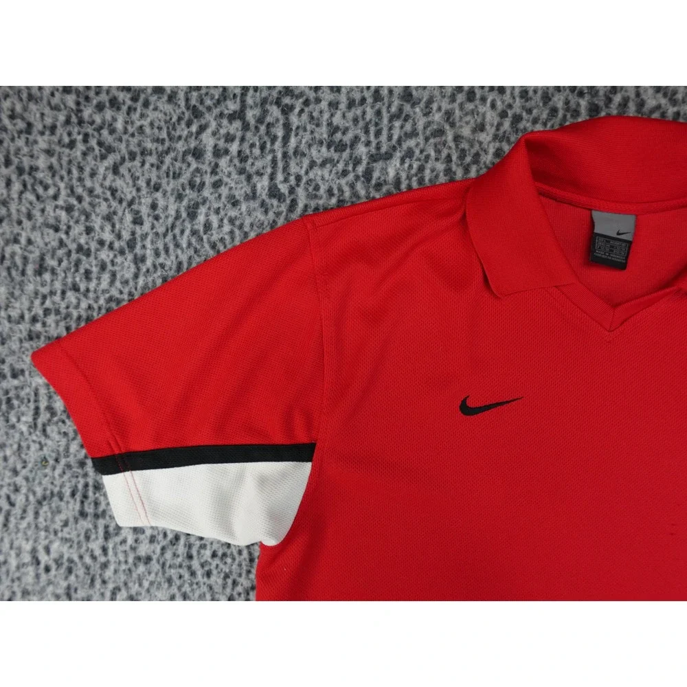 Nike Manchester United Polo‎ Mens Large Red Good Embroidered Crest S30711PKM